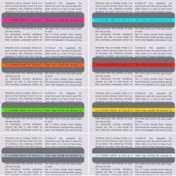 Colored reading strip