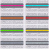 Colored reading strip