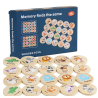 Wooden memory-boosting game