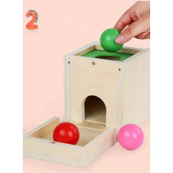 Educational wooden Montessori box (6 games in 1)