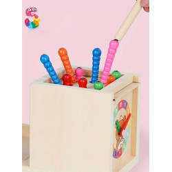 Educational wooden Montessori box (6 games in 1)