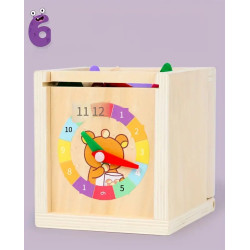 Educational wooden Montessori box (6 games in 1)